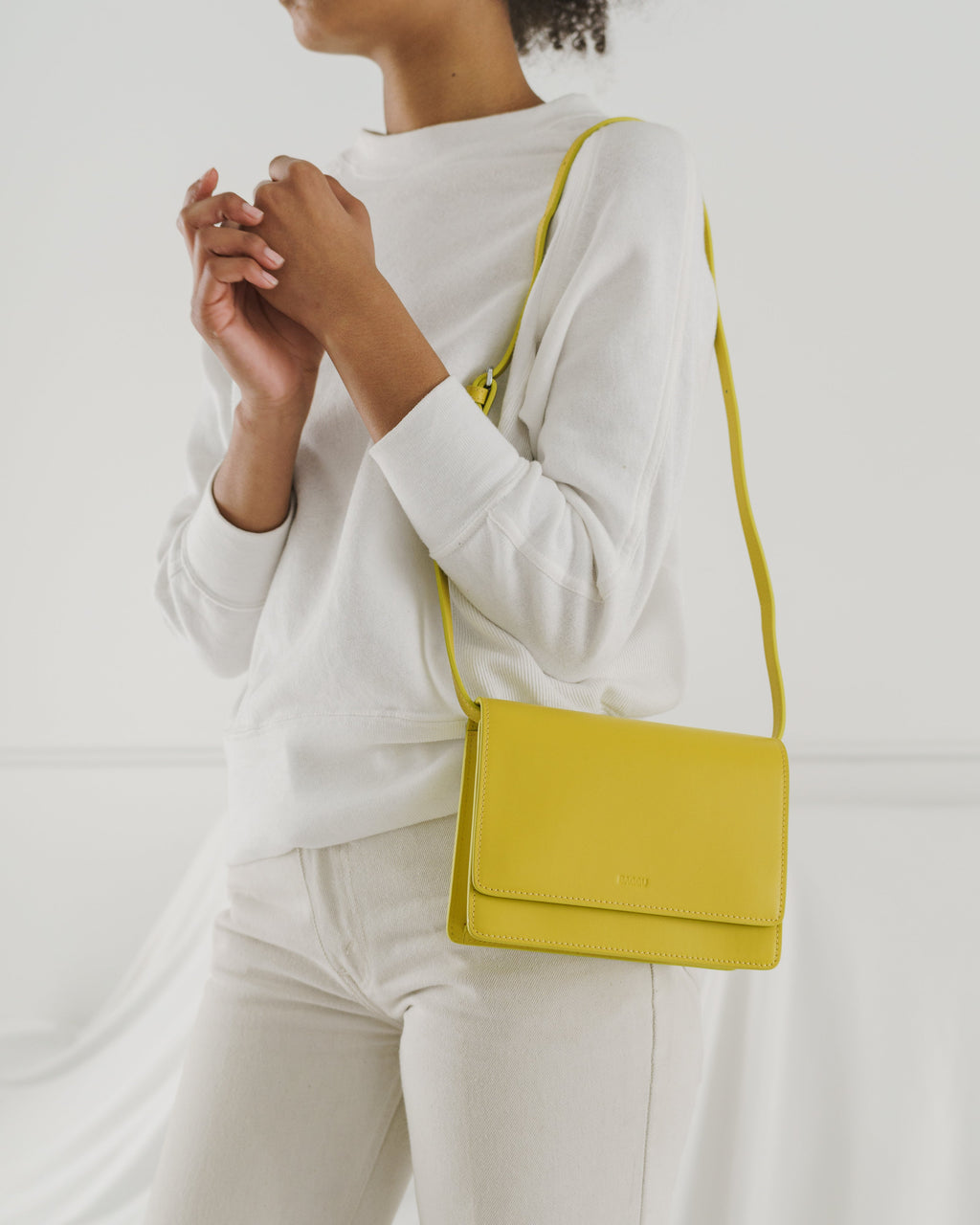 Small Structured Crossbody - Citron