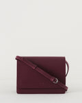 Small Structured Crossbody - Cranberry