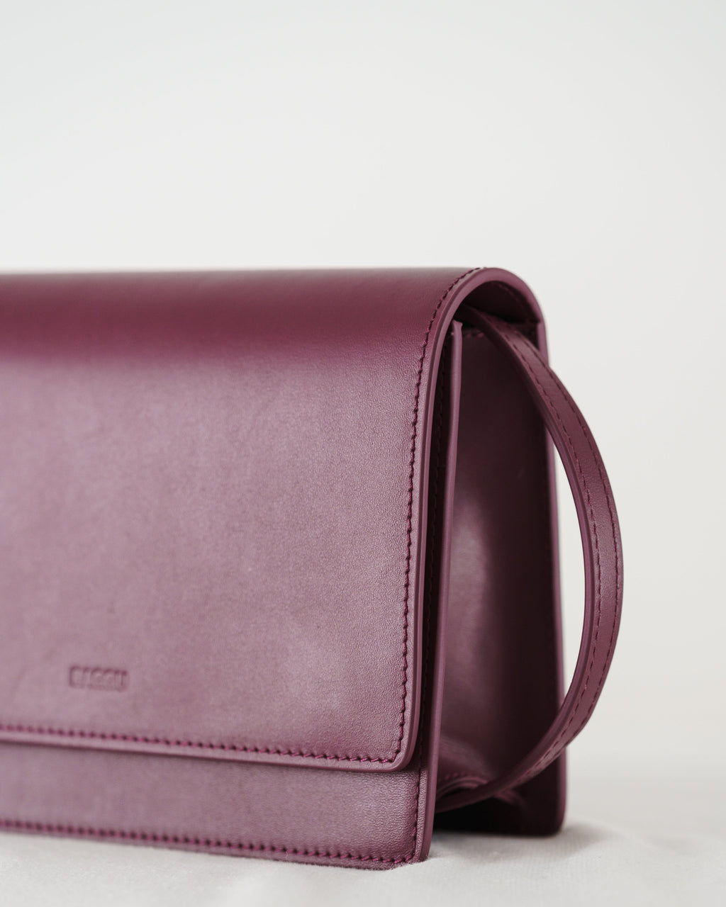 Small Structured Crossbody - Cranberry