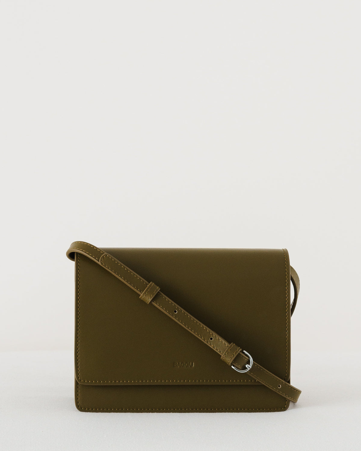 Small Structured Crossbody - Kelp