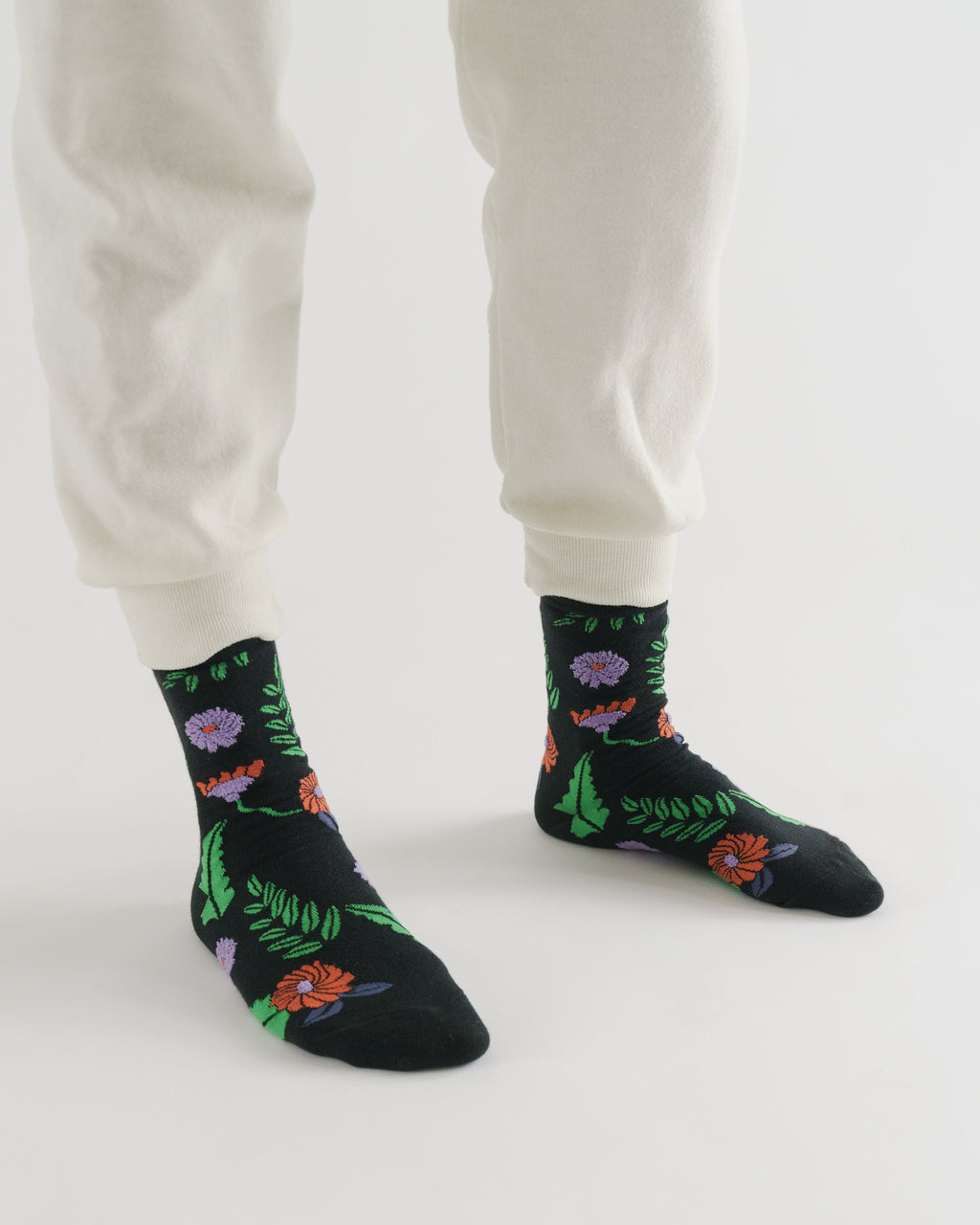 Crew Sock - Midnight Fern