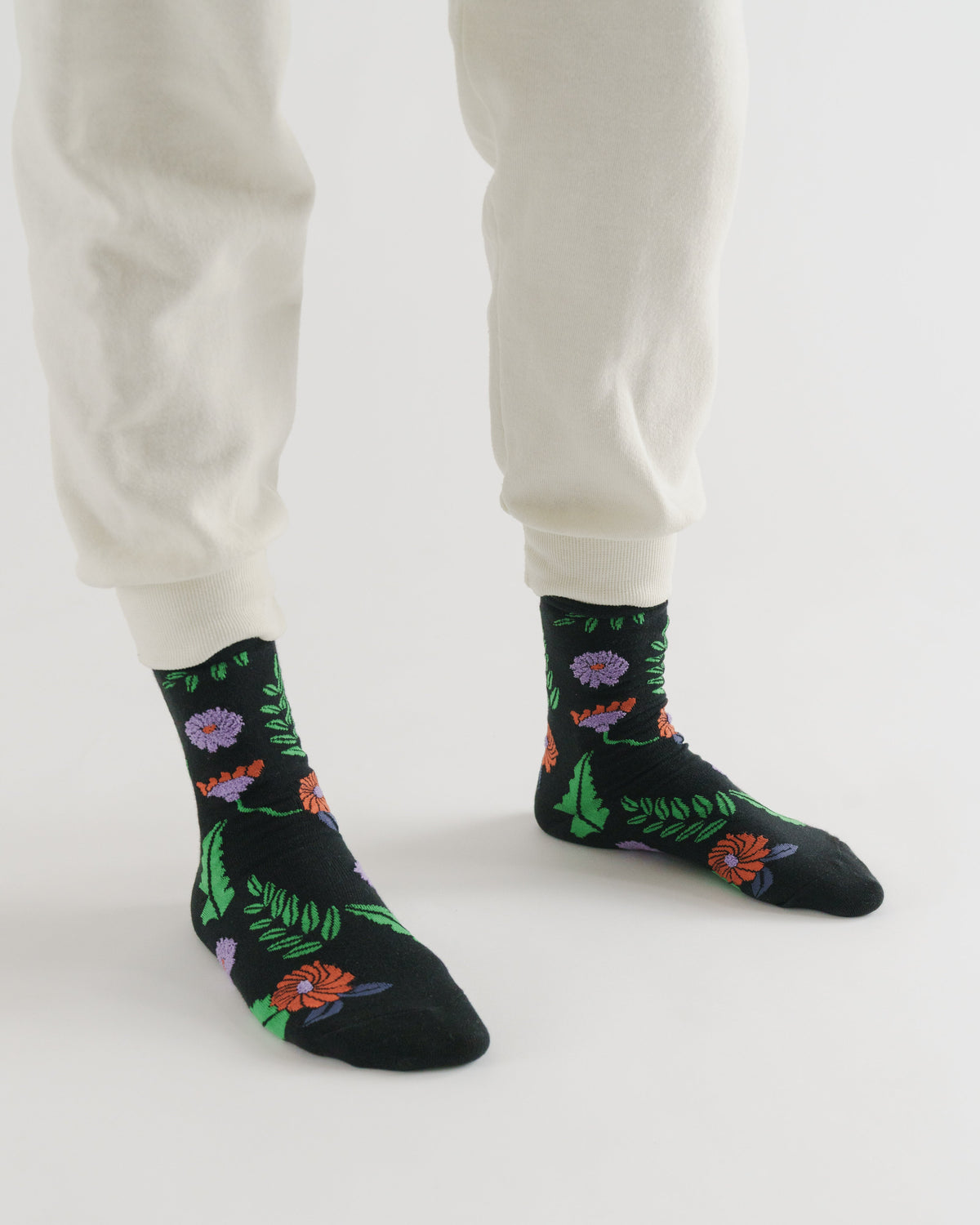 Crew Sock - Midnight Fern