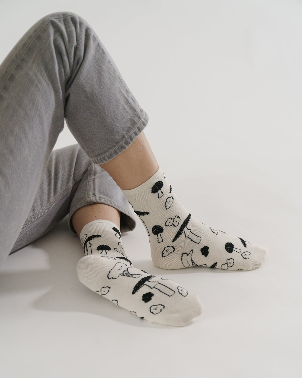 Crew Sock - Mushrooms
