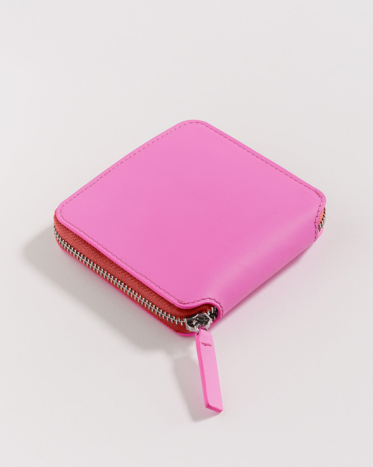 Square Wallet - Bright Pink