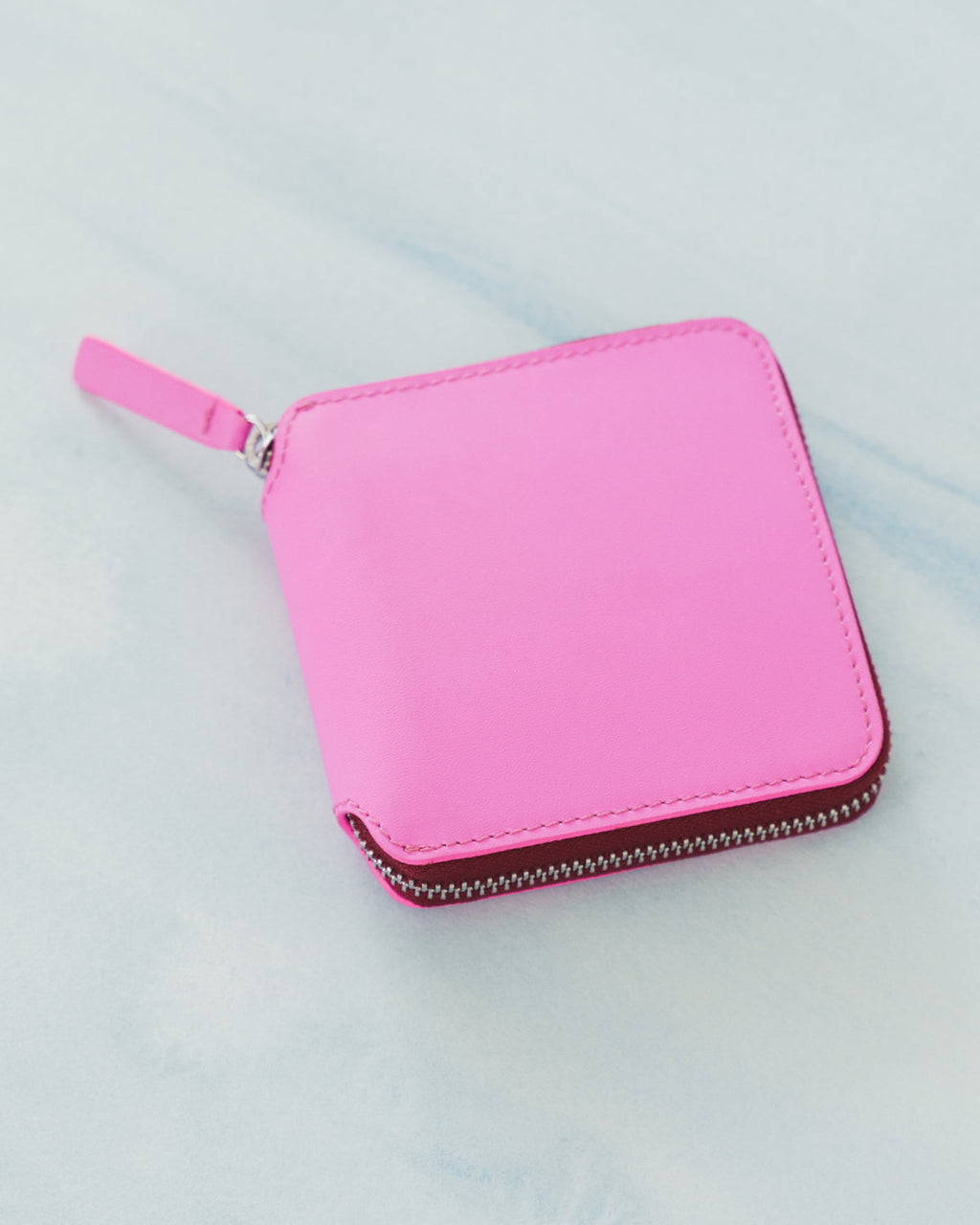 Square Wallet - Bright Pink