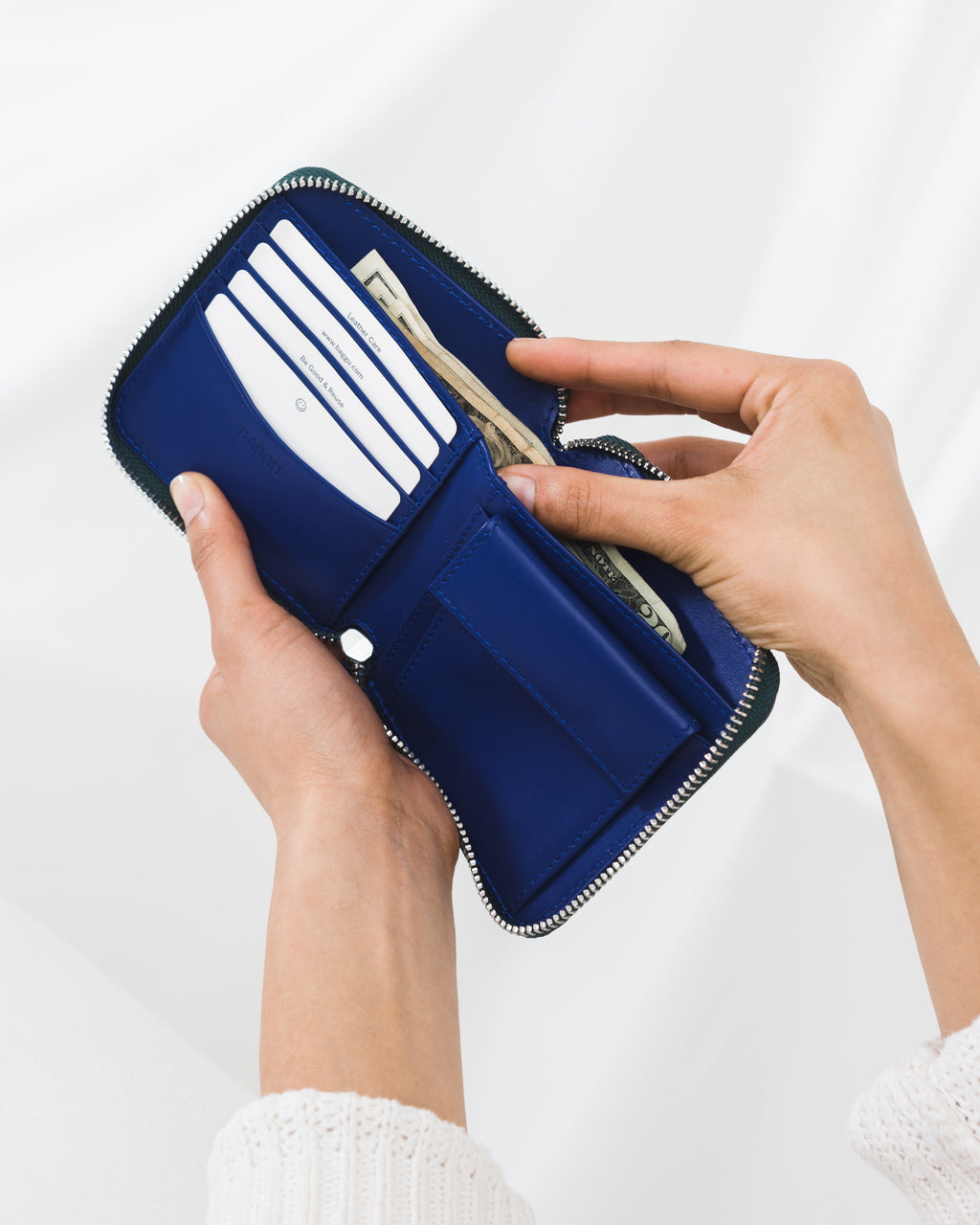Square Wallet - Cobalt