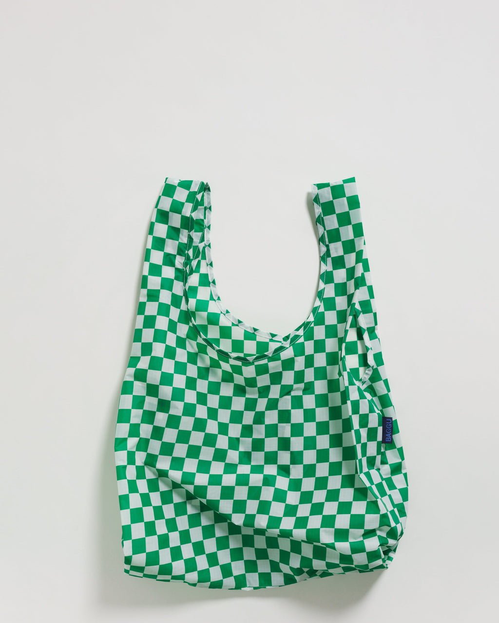 Standard Baggu - Green Checkerboard