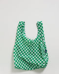 Standard Baggu - Green Checkerboard