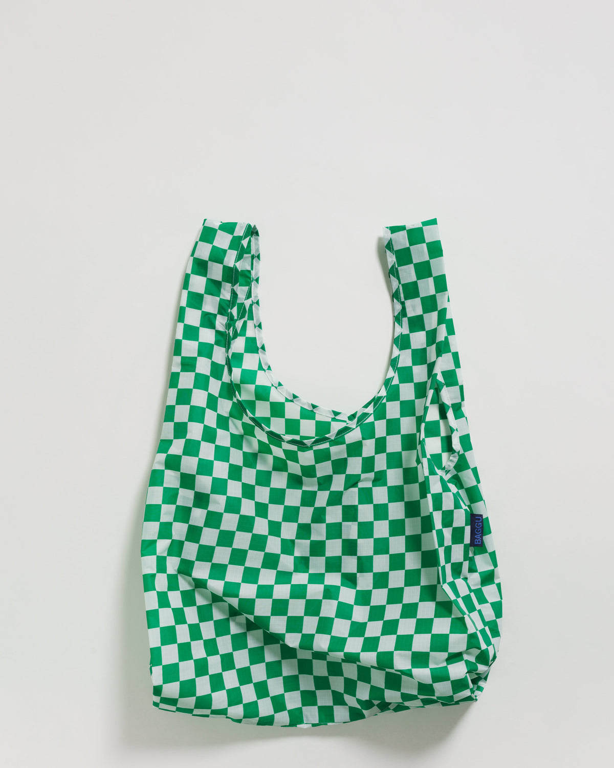 Standard Baggu - Green Checkerboard