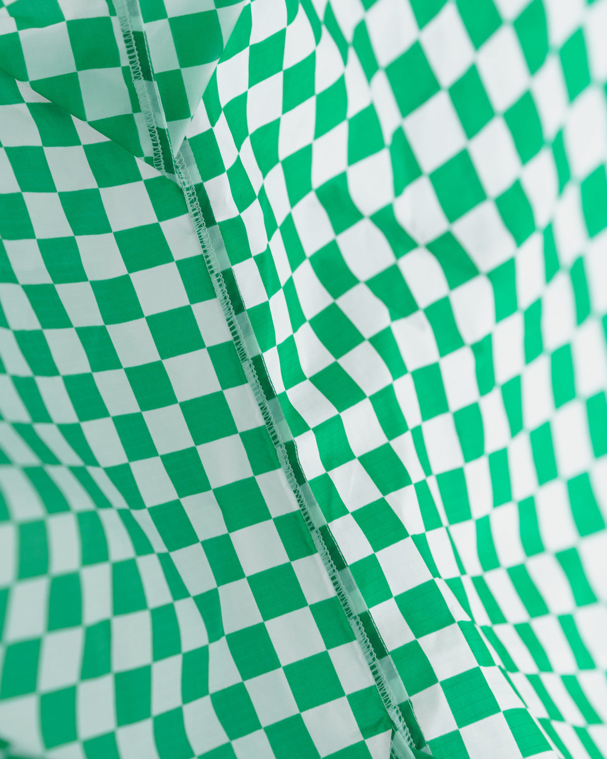Standard Baggu - Green Checkerboard