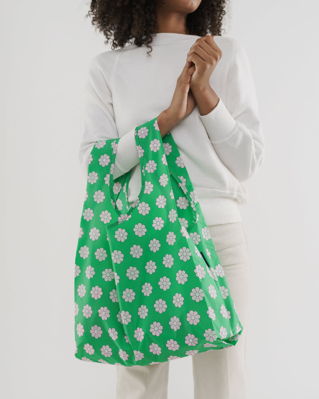 Standard Baggu - Green Daisy