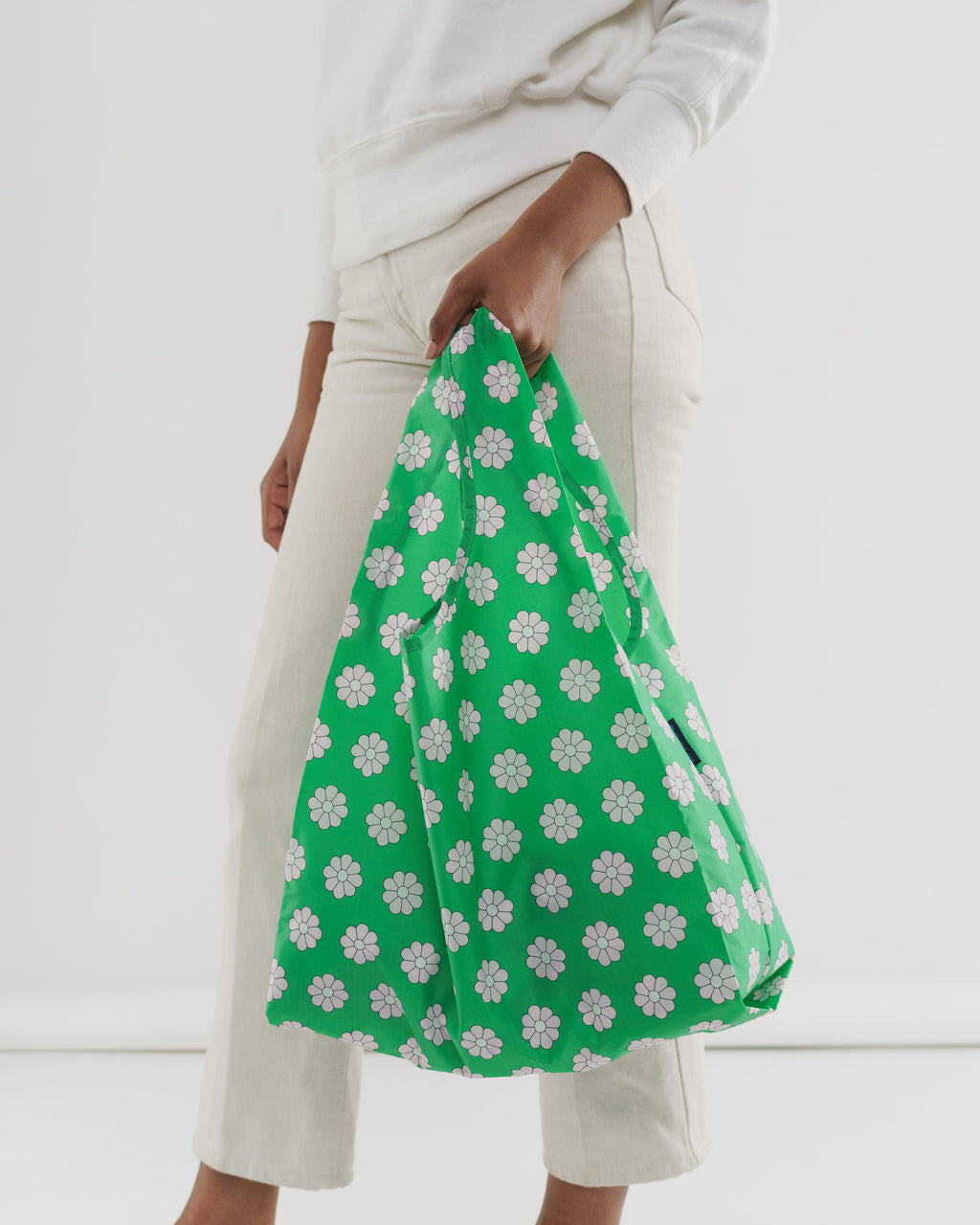 Standard Baggu - Green Daisy