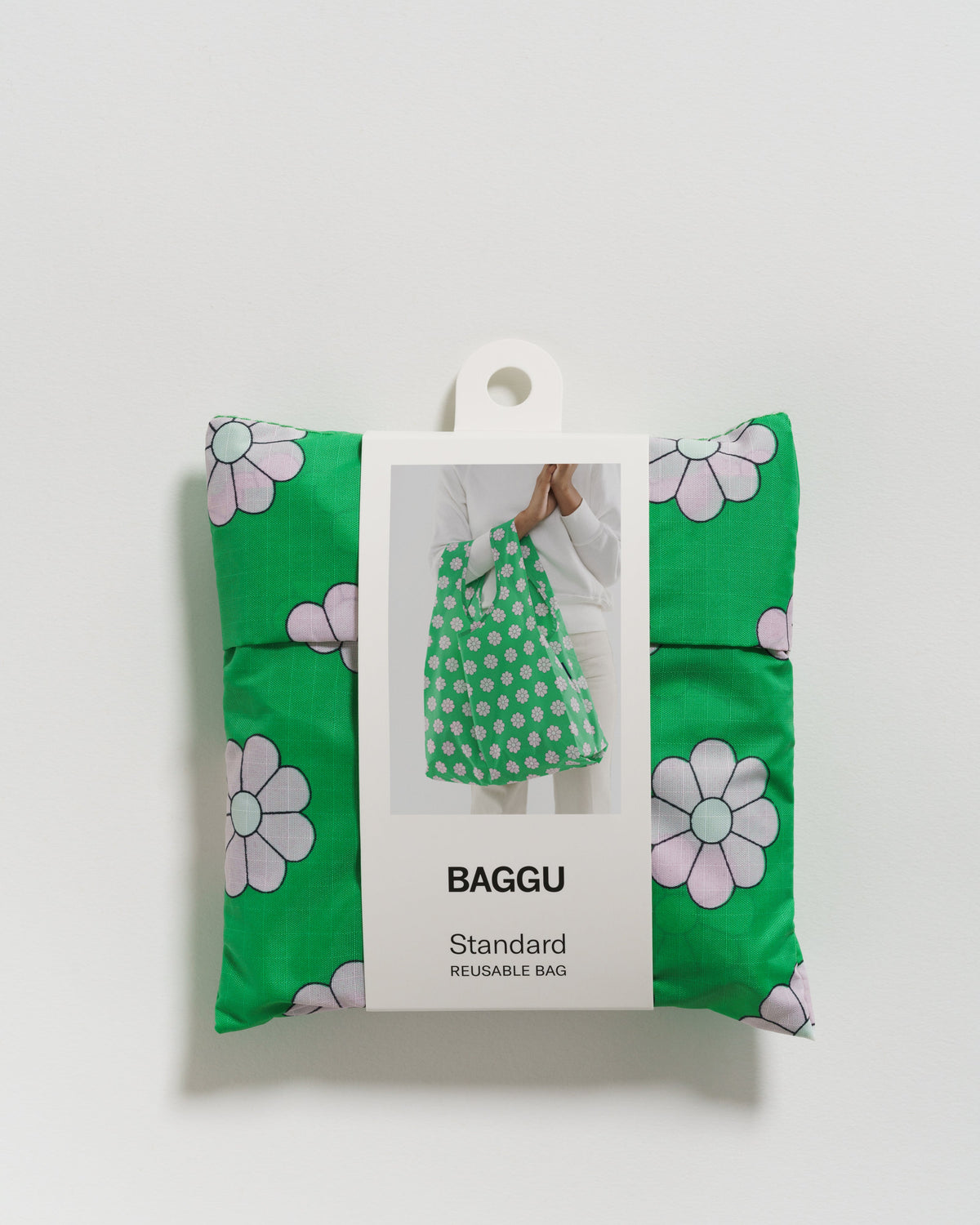 Standard Baggu - Green Daisy