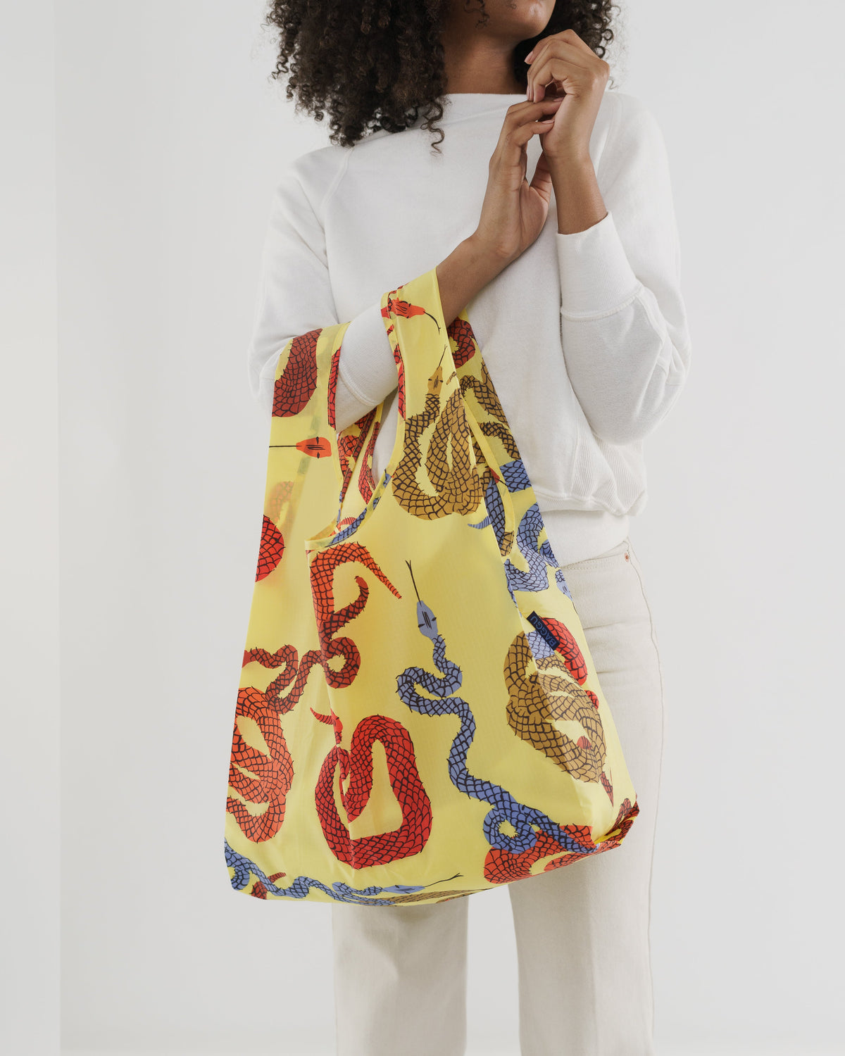 Standard Baggu - Yellow Snakes