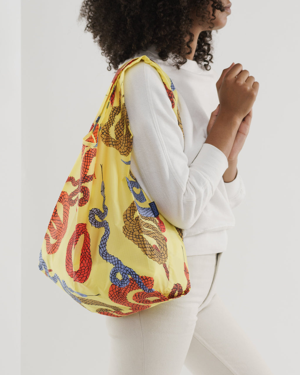 Standard Baggu - Yellow Snakes