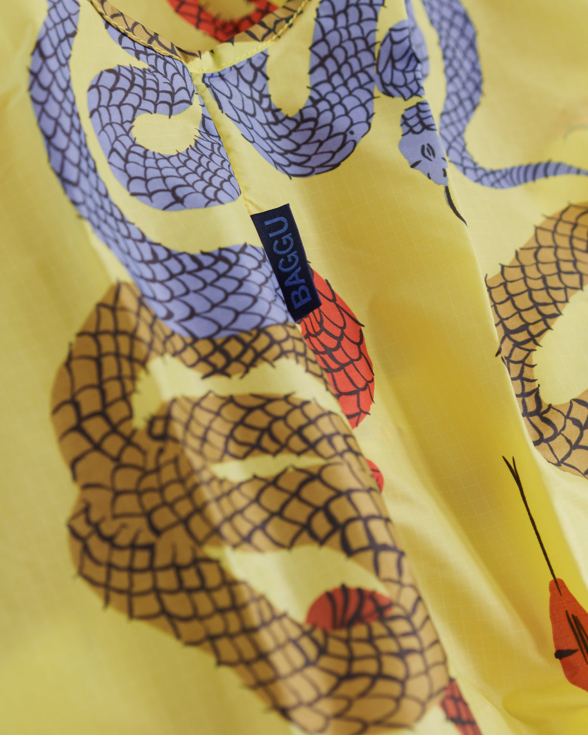 Standard Baggu - Yellow Snakes