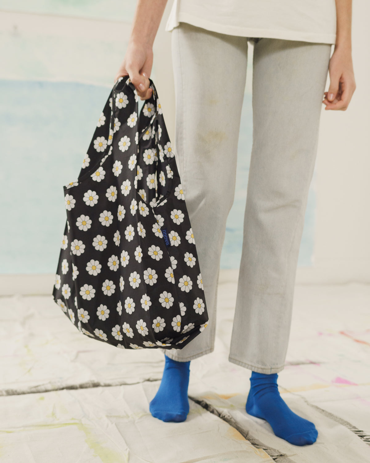 Standard Baggu - Black Daisy &nbsp;
