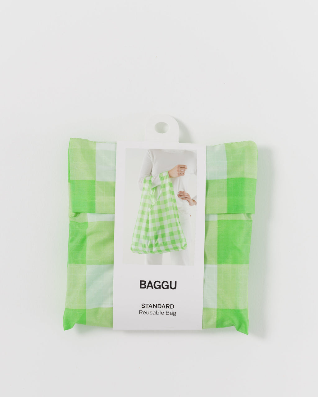 Standard Baggu - Big Check Lime