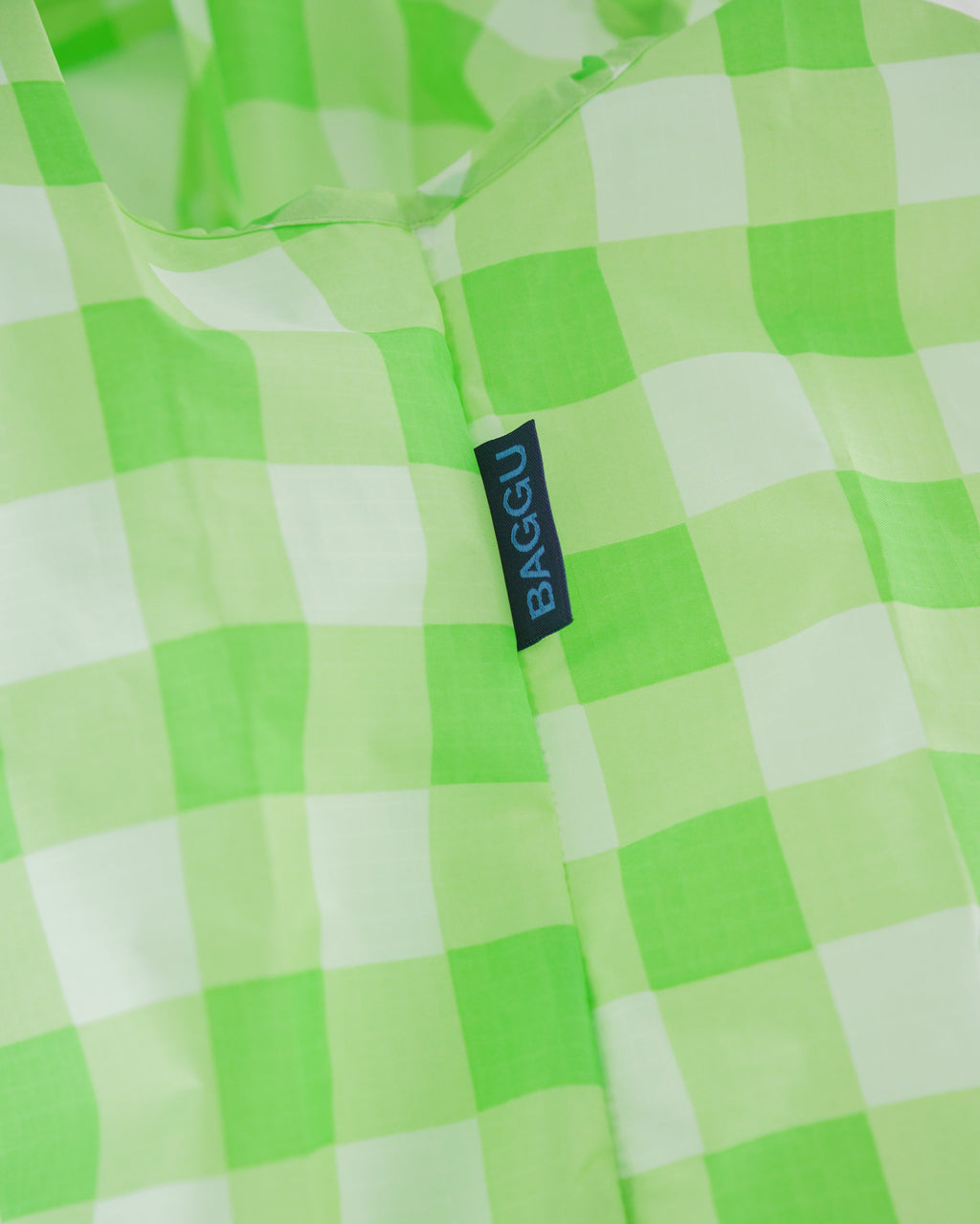 Standard Baggu - Big Check Lime