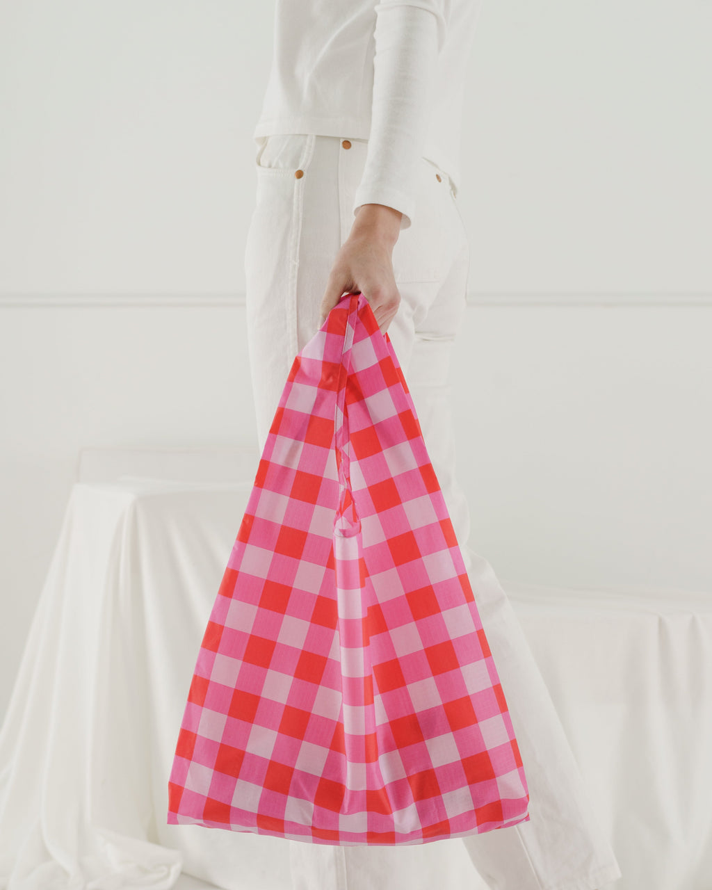 Standard Baggu - Big Check Magenta