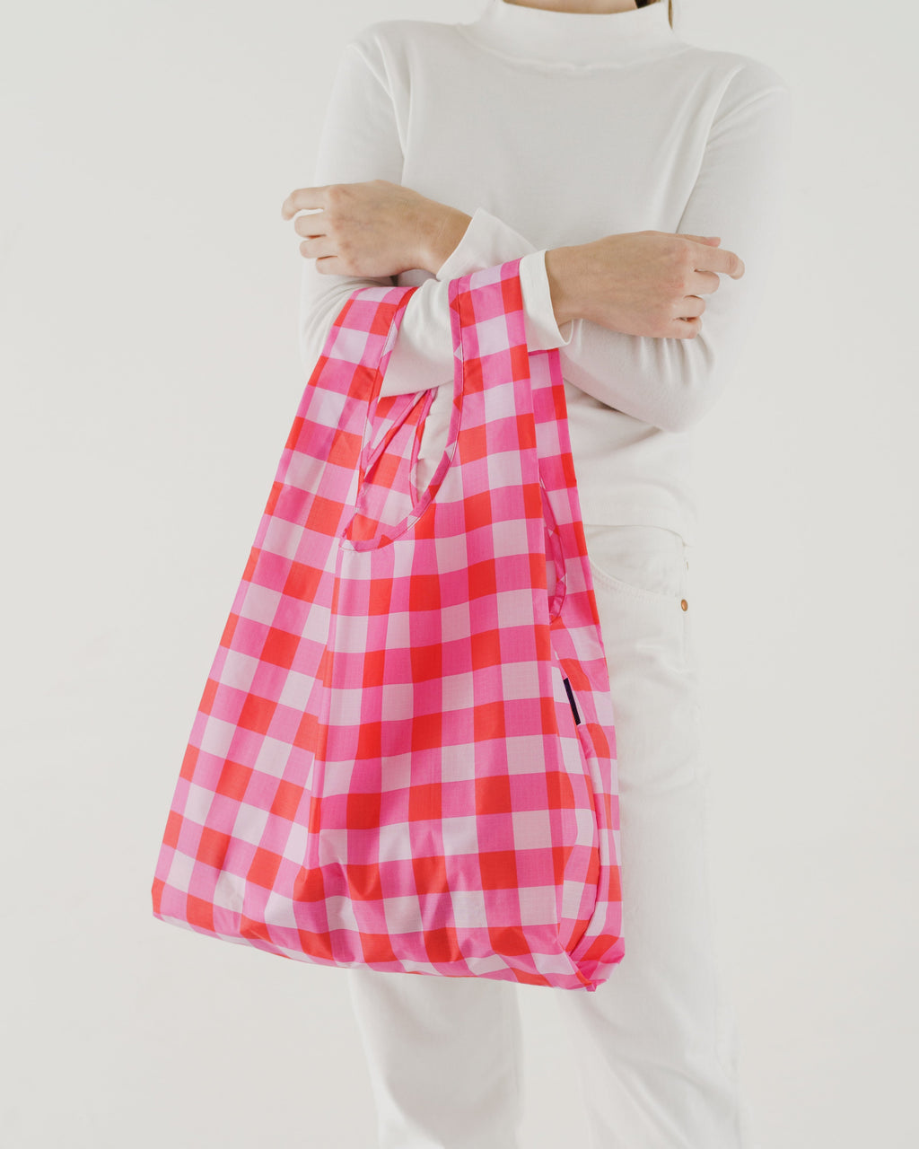 Standard Baggu - Big Check Magenta