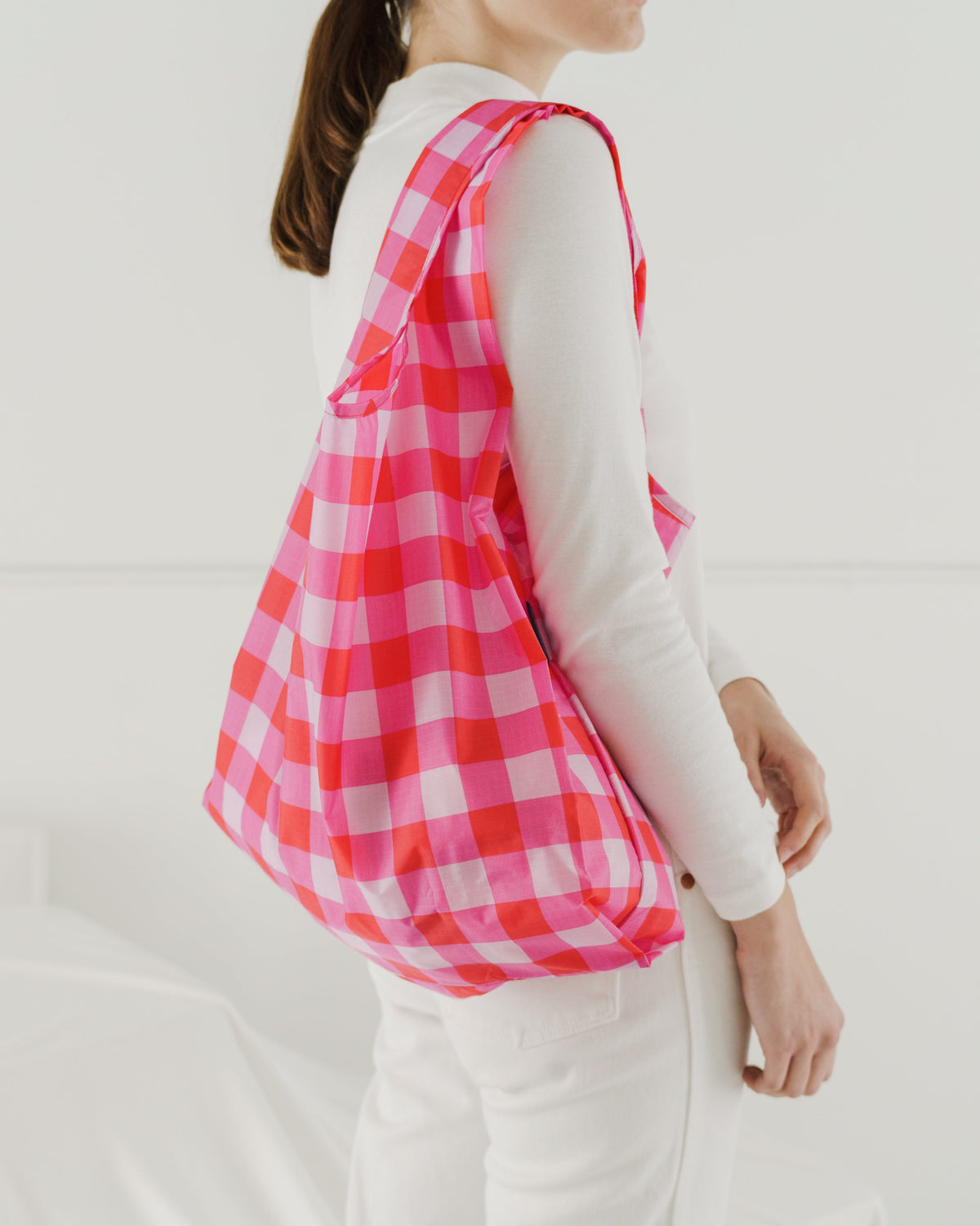 Standard Baggu - Big Check Magenta