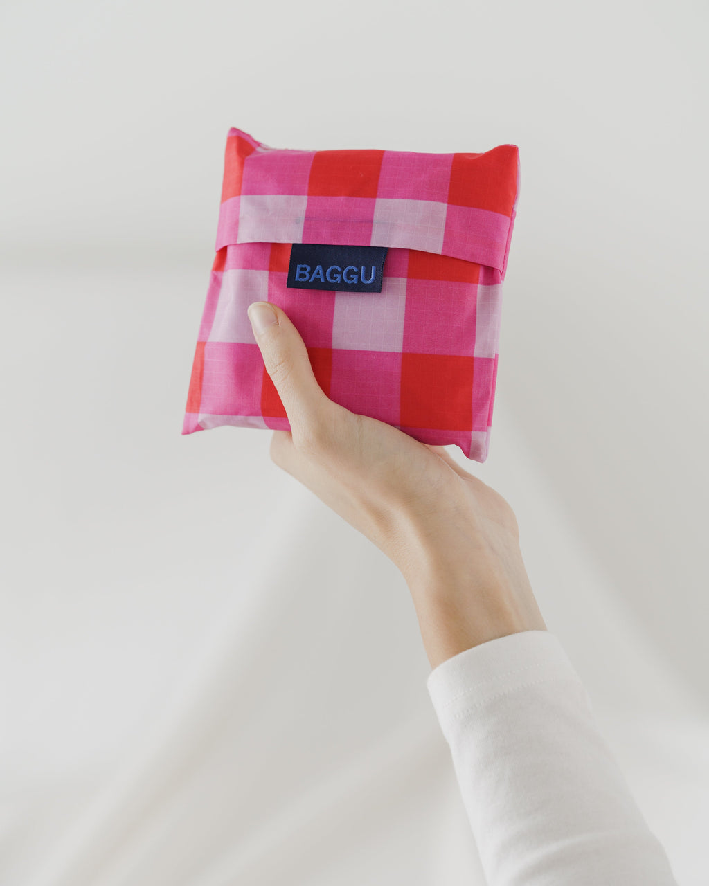Standard Baggu - Big Check Magenta
