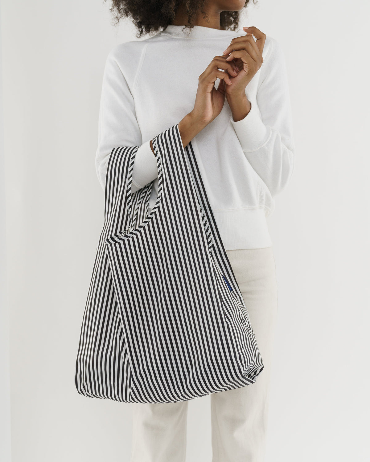 Standard Baggu - Black and White Stripe &nbsp;