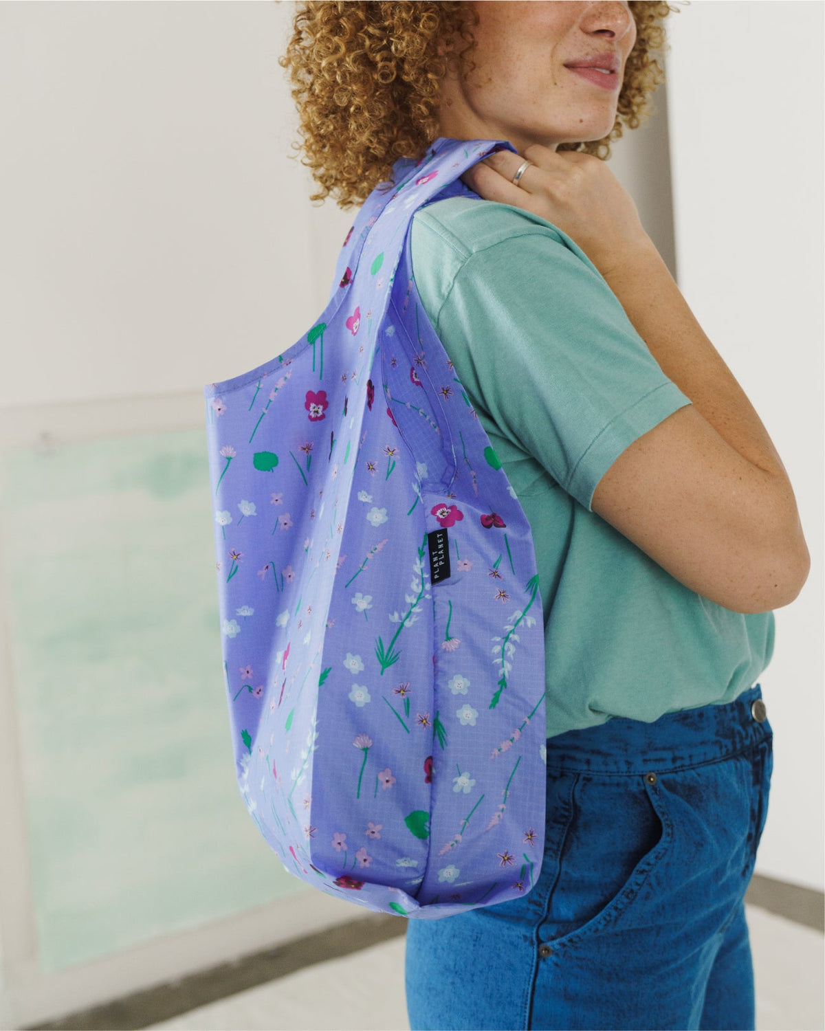 Standard Baggu - Blue Wildflowers