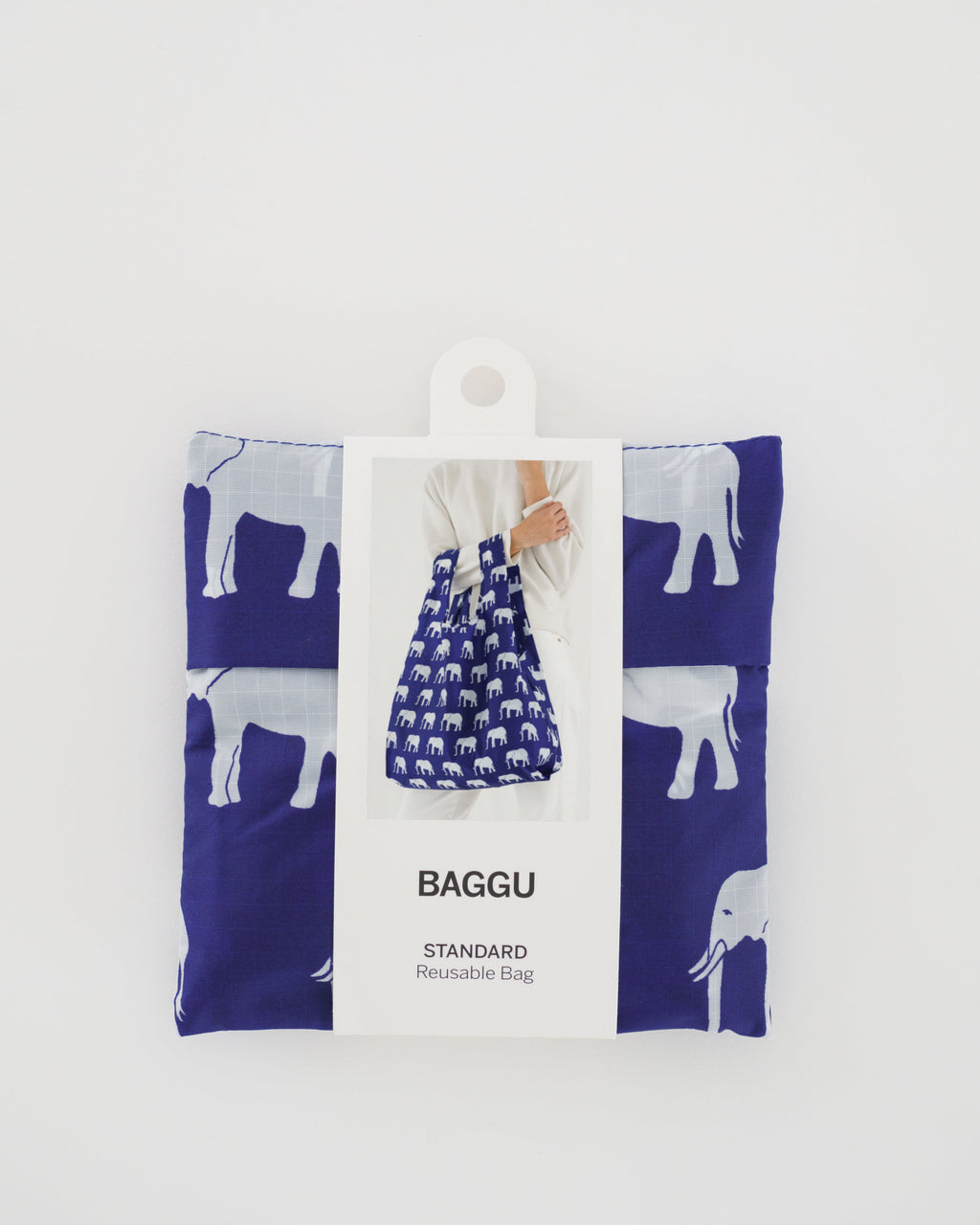 Standard Baggu - Blue Elephant