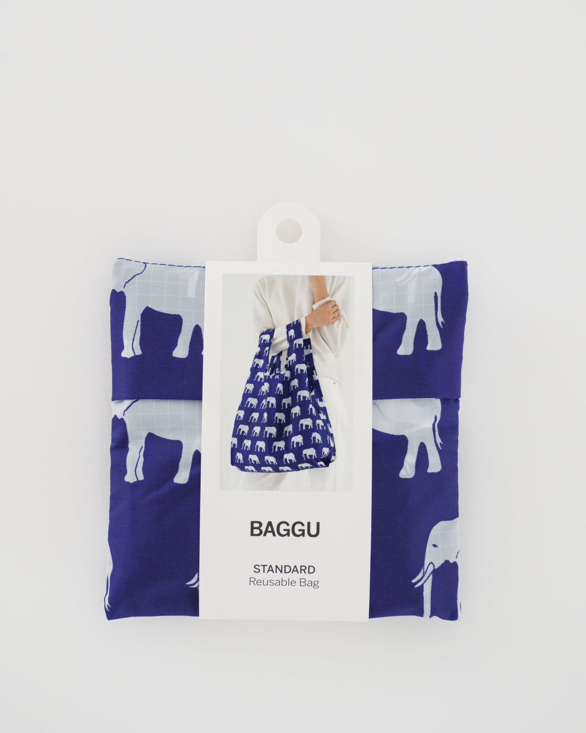 Standard Baggu - Blue Elephant