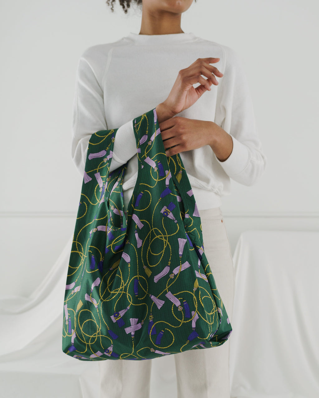 Standard Baggu - Green Tassel