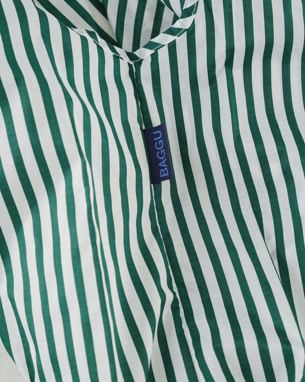 Standard Baggu - Green Hunter Stripe