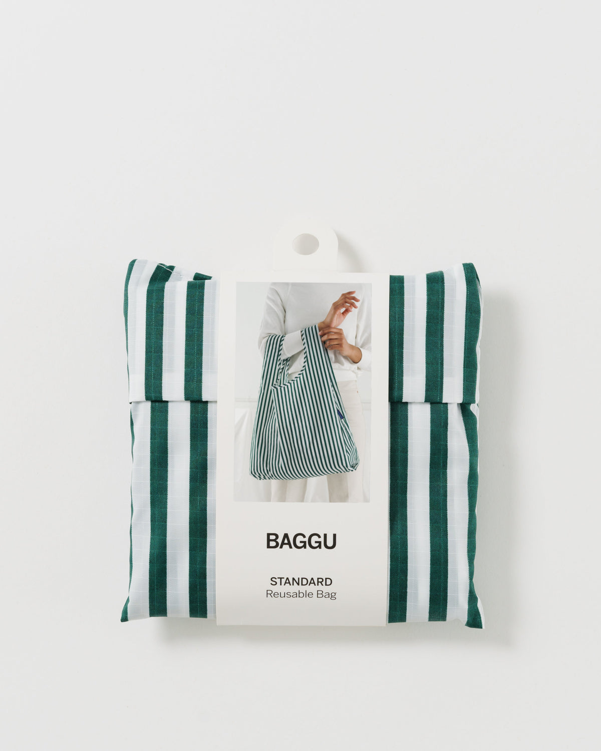 Standard Baggu - Green Hunter Stripe