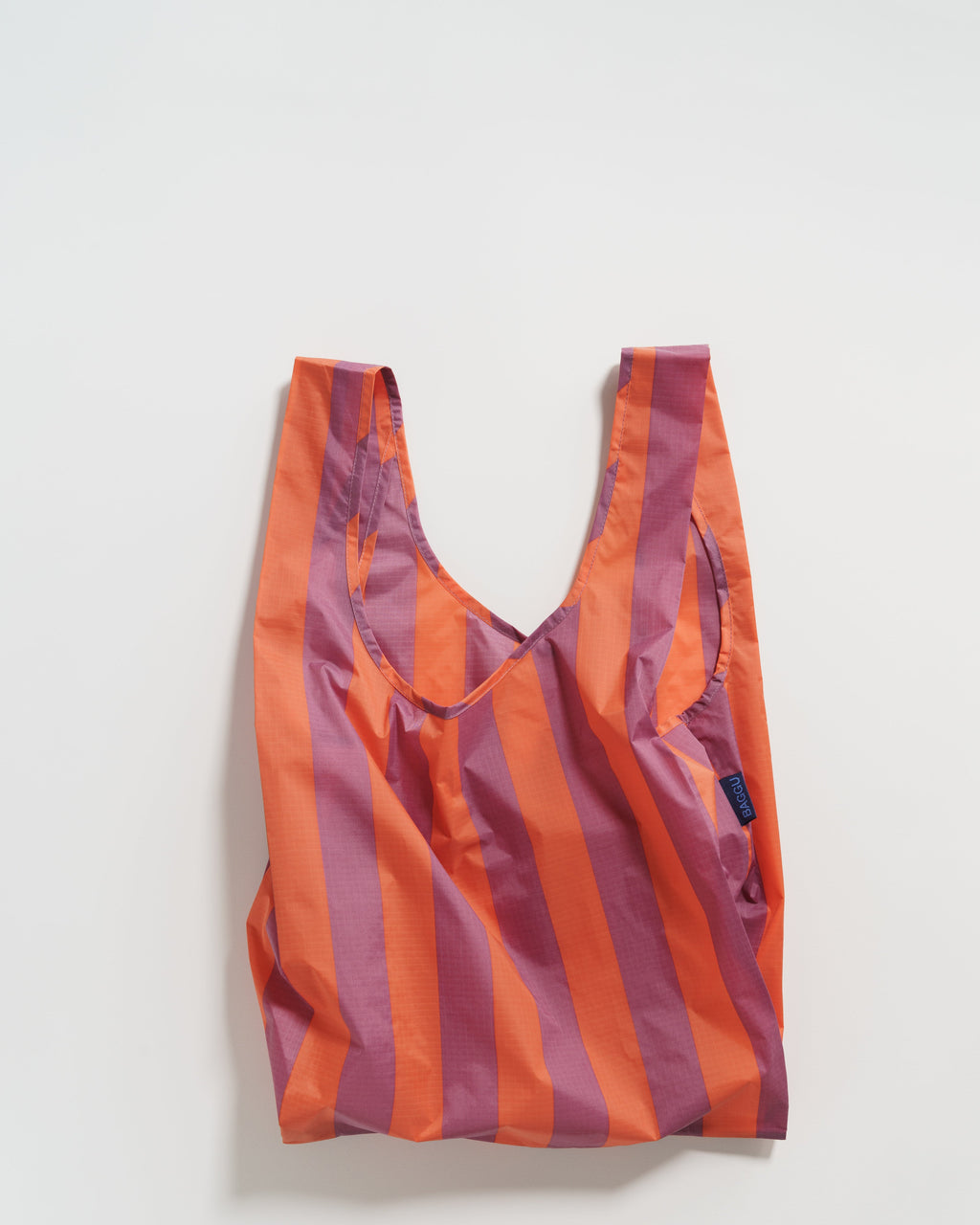 Standard Baggu - Orange and Mauve Stripe