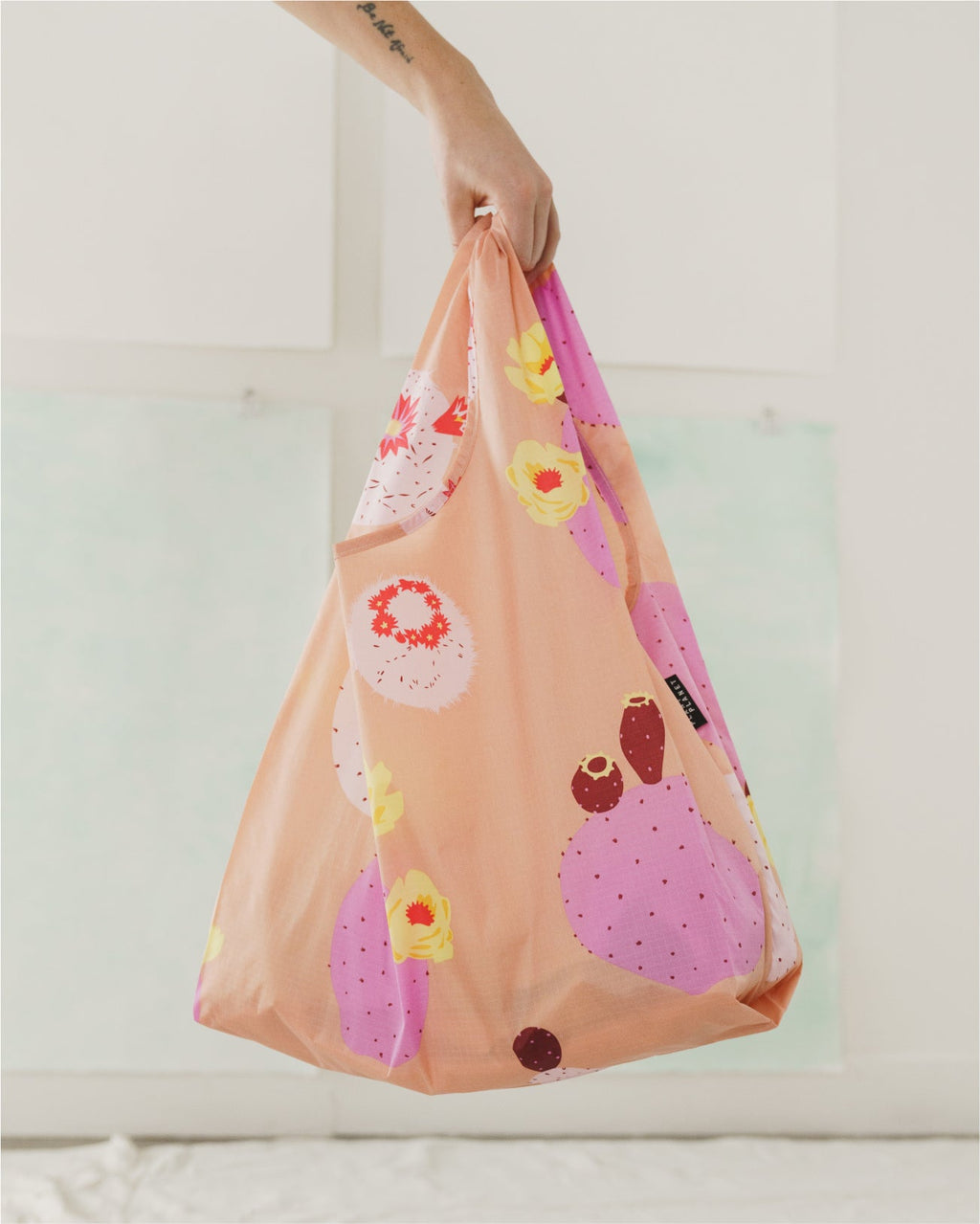 Standard Baggu - Pink Cactus Flower