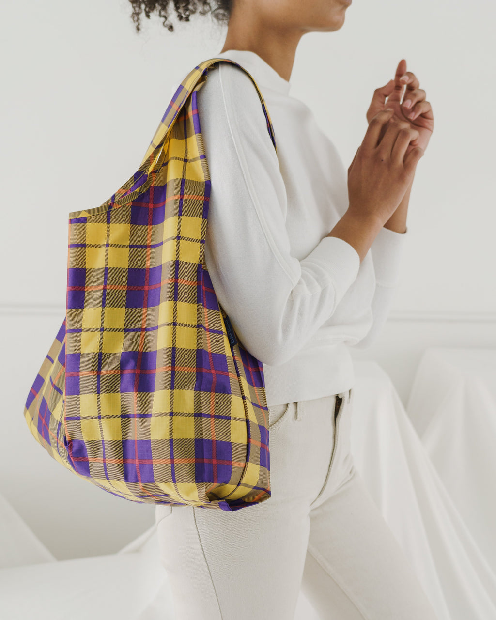 Standard Baggu - Yellow Tartan