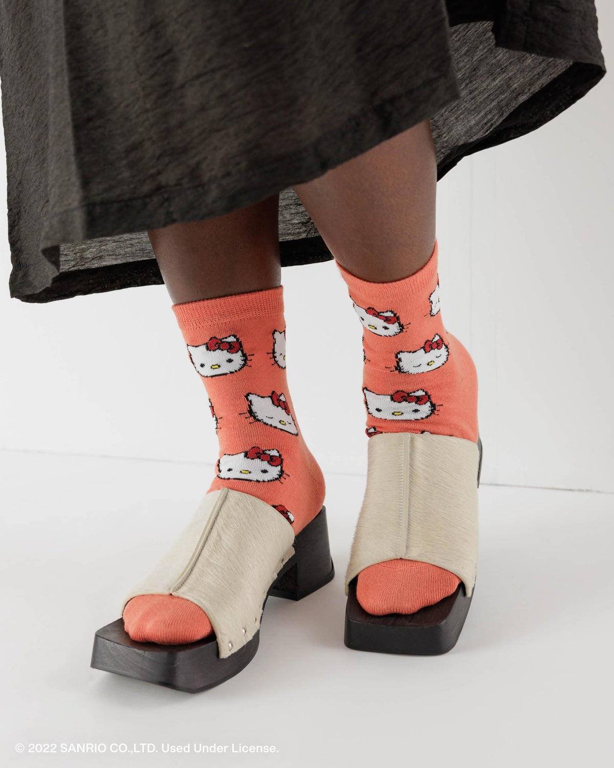 Crew Sock - Hello Kitty Persimmon
