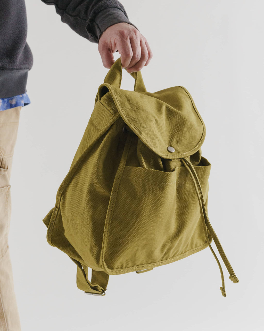 Drawstring Backpack - Spanish Olive