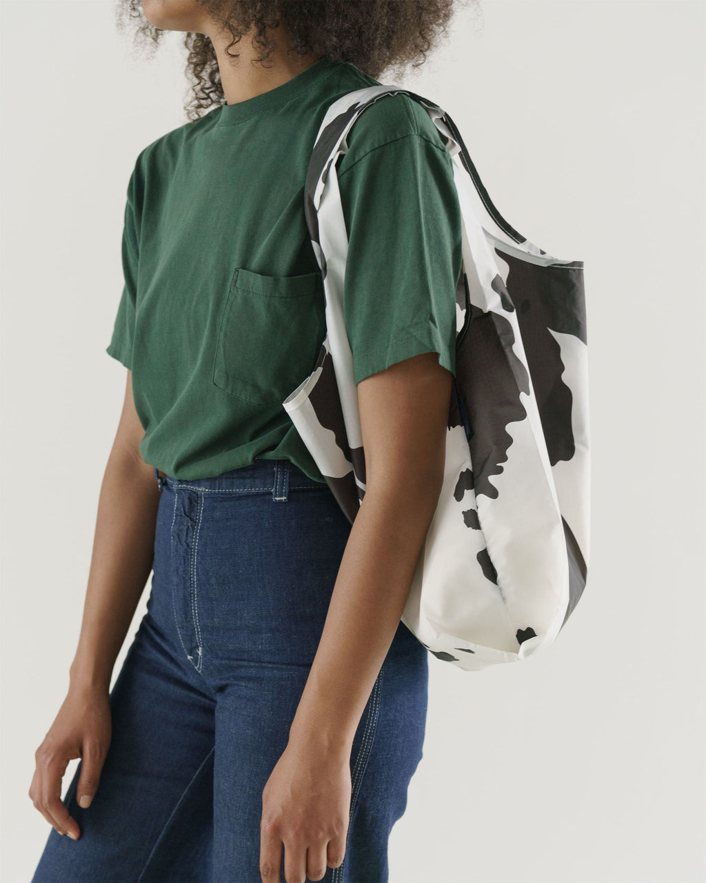 Standard Baggu - Black and White Cow