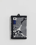 Nylon Wallet - Woodblock Floral Black