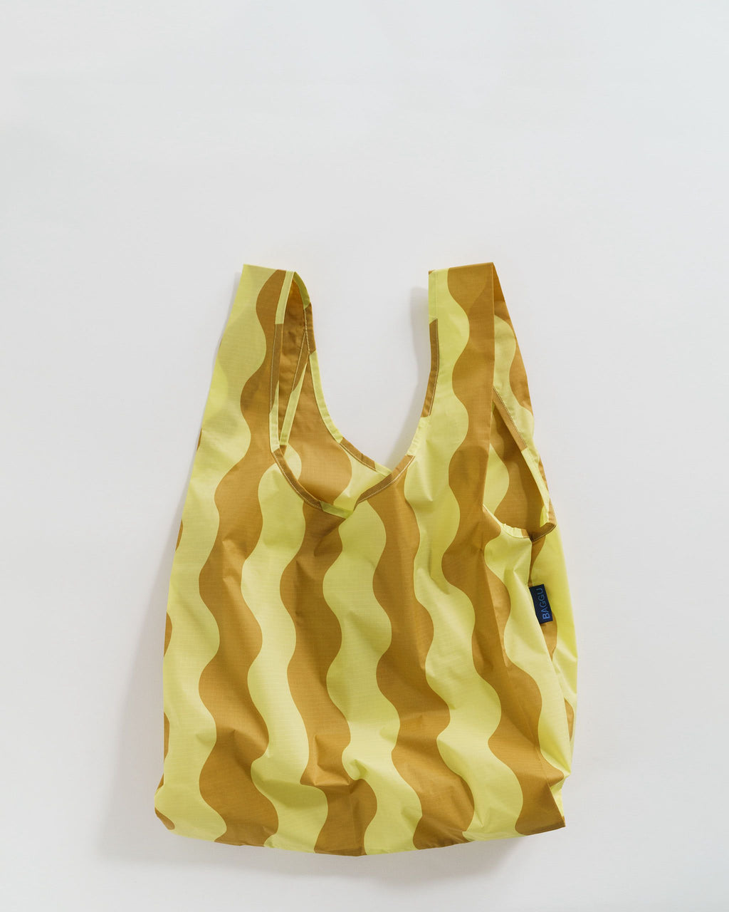 Standard Baggu - Yellow and Gold Wavy Stripe