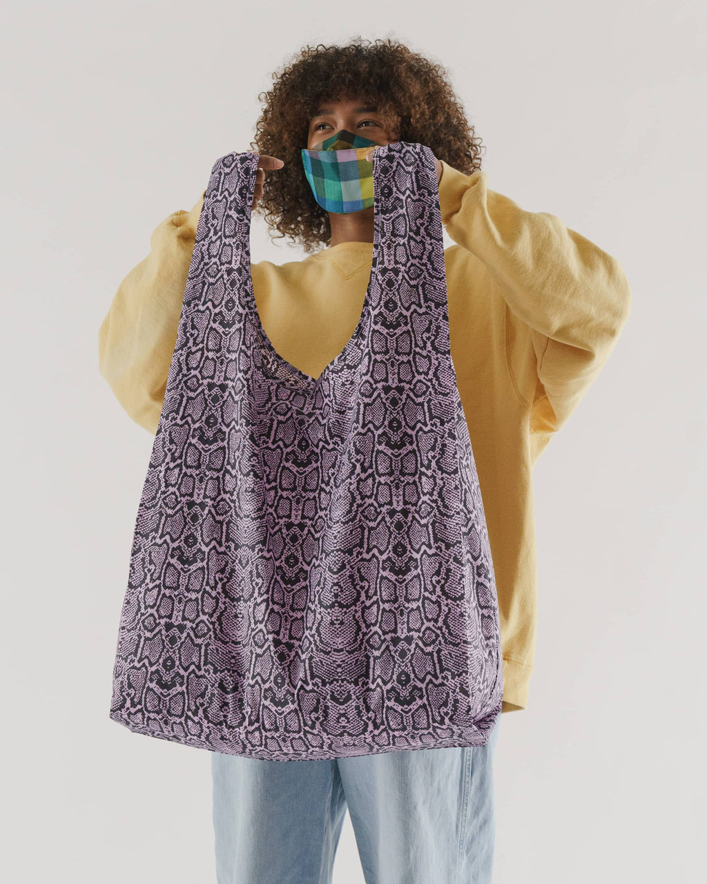 Big Baggu - Pink Snakeskin