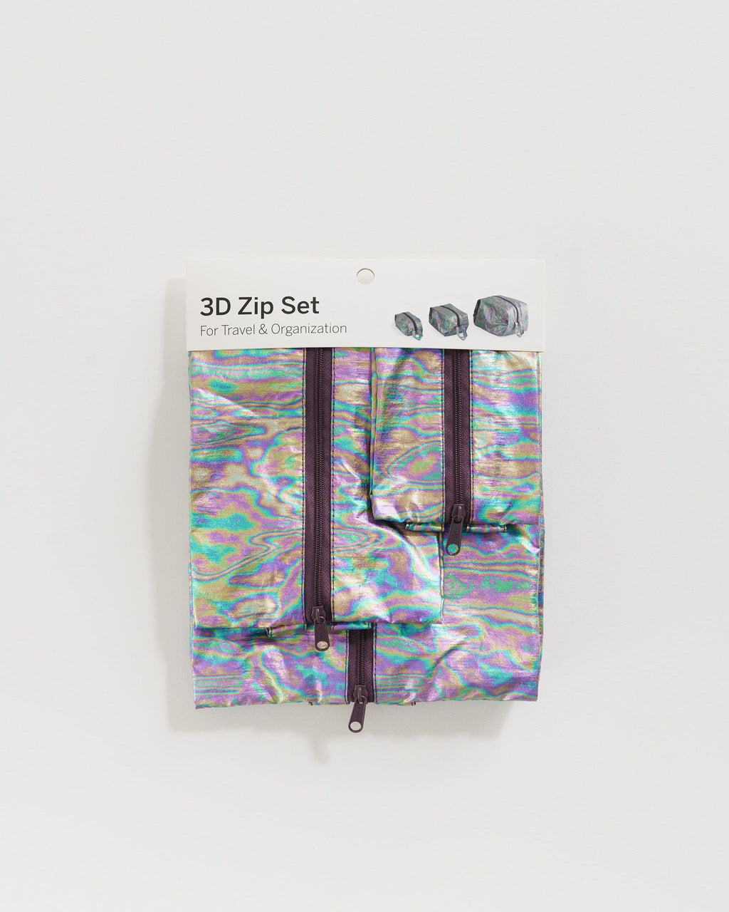 3D Zip Set - Rainbow Metallic