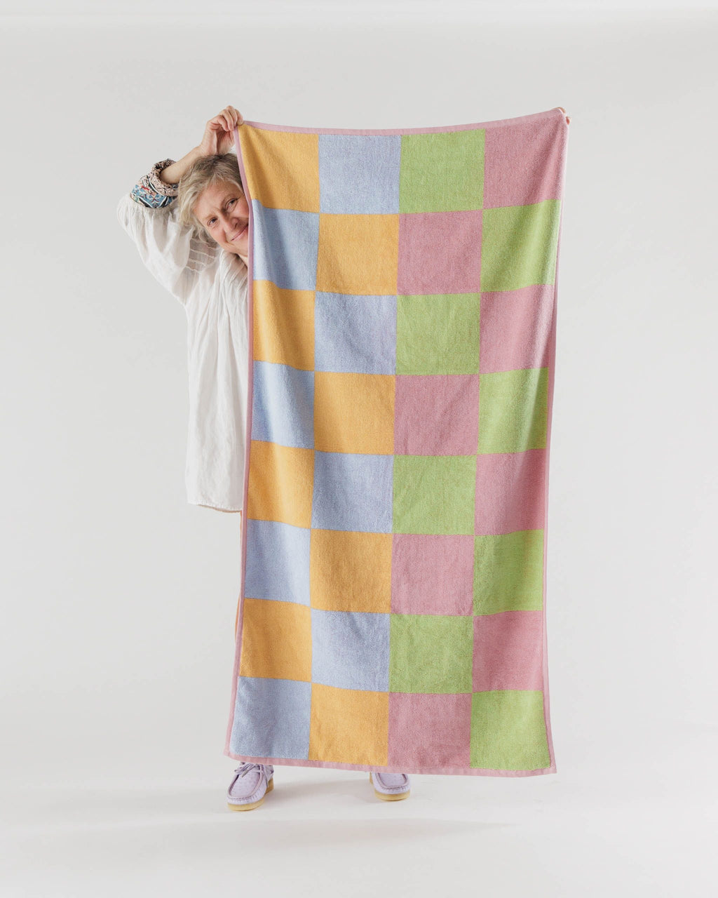 Bath Towel - Stucco Multi Check