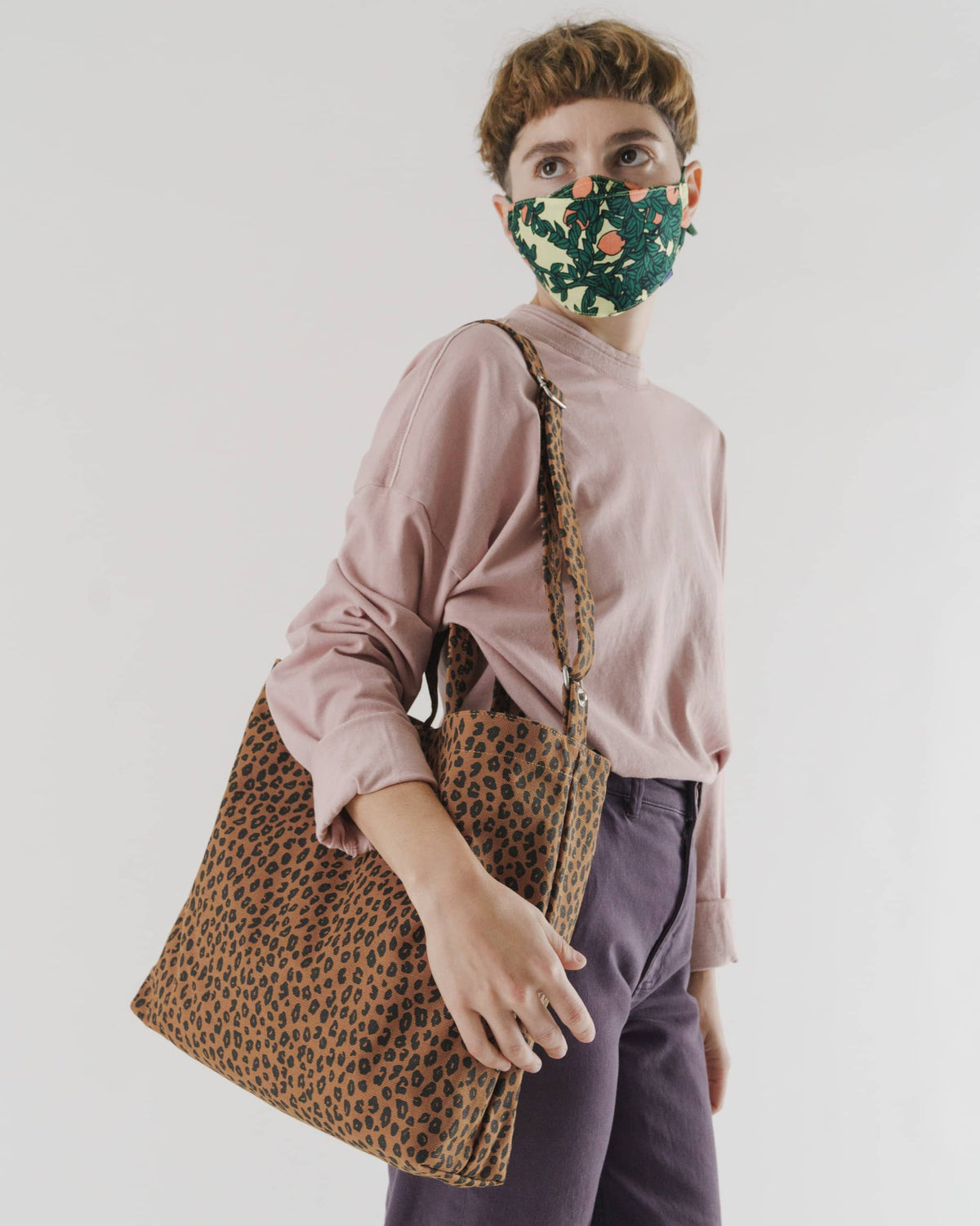 Horizontal Duck Bag - Nutmeg Leopard