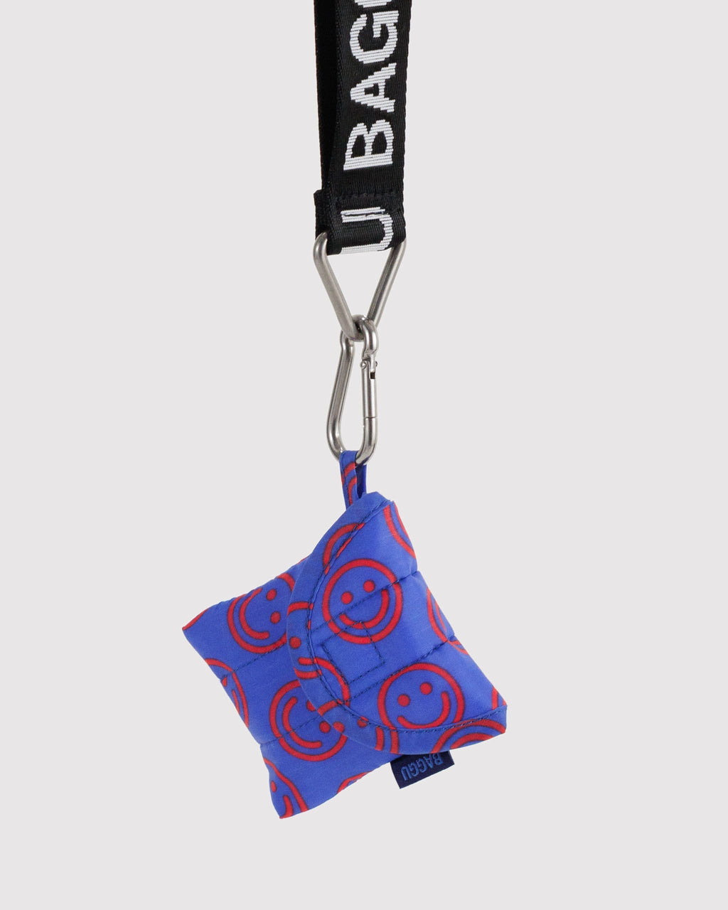 Puffy Earbuds Case - Mini Cobalt Happy