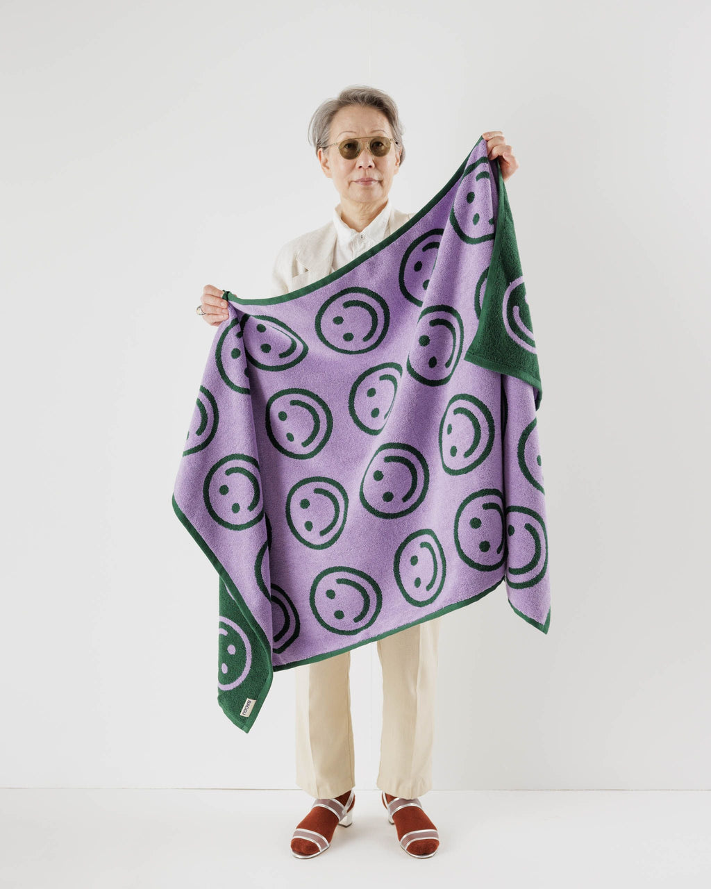 Bath Towel - Lavender Forest Happy