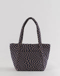 Mini Cloud Bag - Indigo Trippy Checker