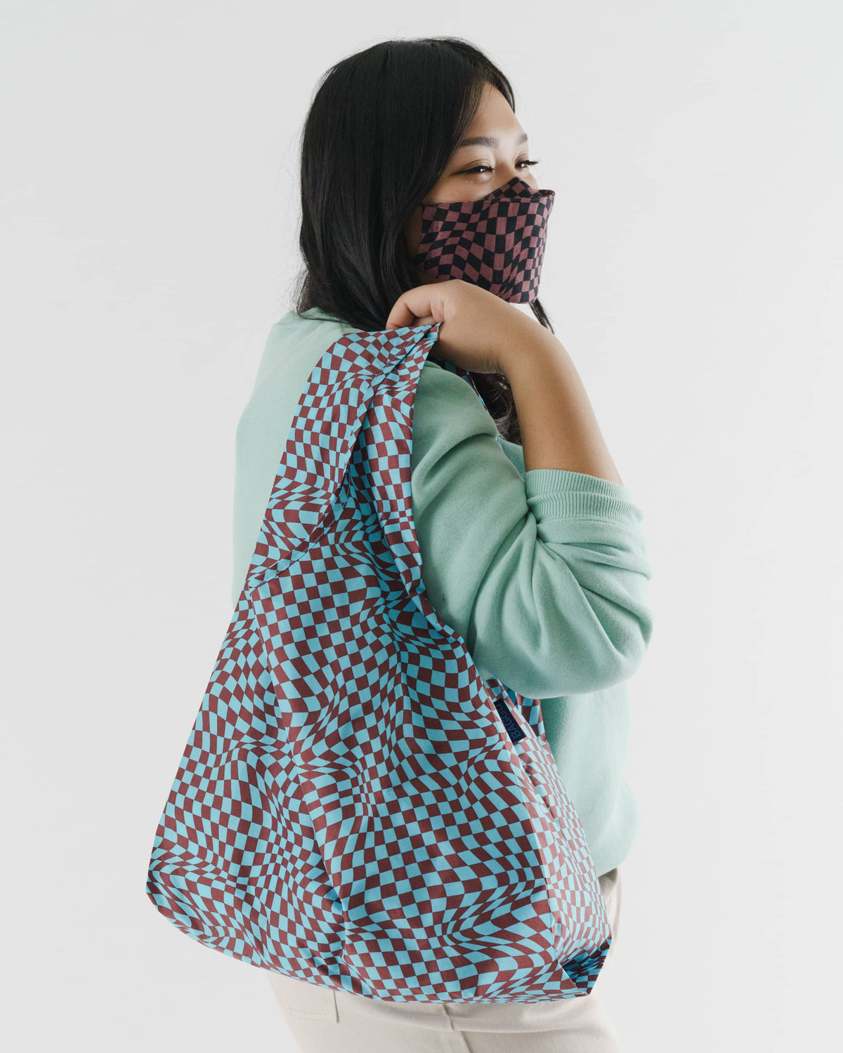 Standard Baggu - Sky Trippy Checker